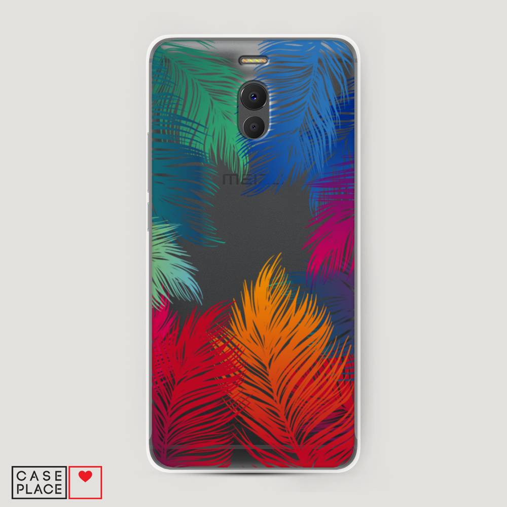 

Чехол Awog на Meizu M6 Note "Рамка из перьев", Красный, 72150-4