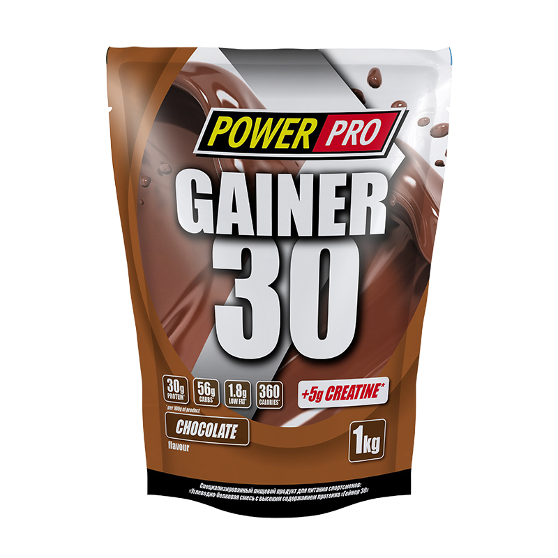 Power Pro Gainer 30, 1000 г, вкус: шоколад