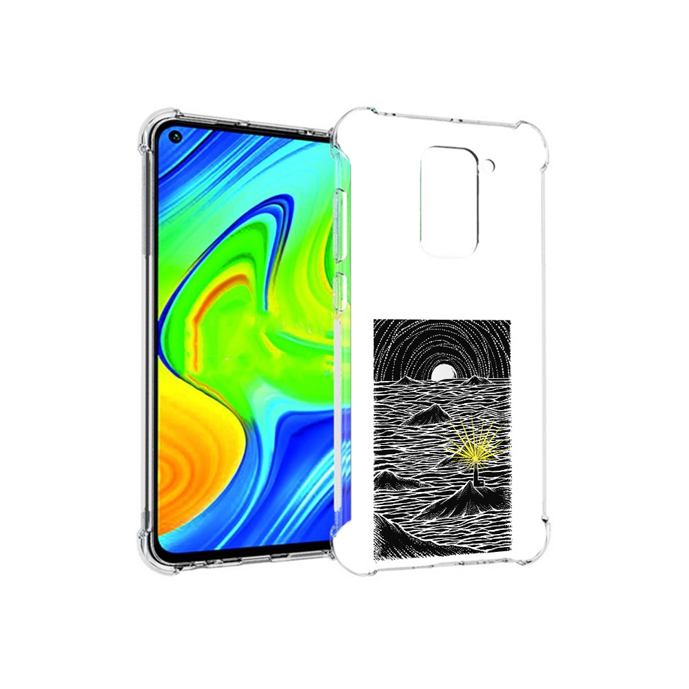 Чехол MyPads Tocco для Xiaomi Redmi Note 9 маяк в черно белом море (PT150805.258.460)