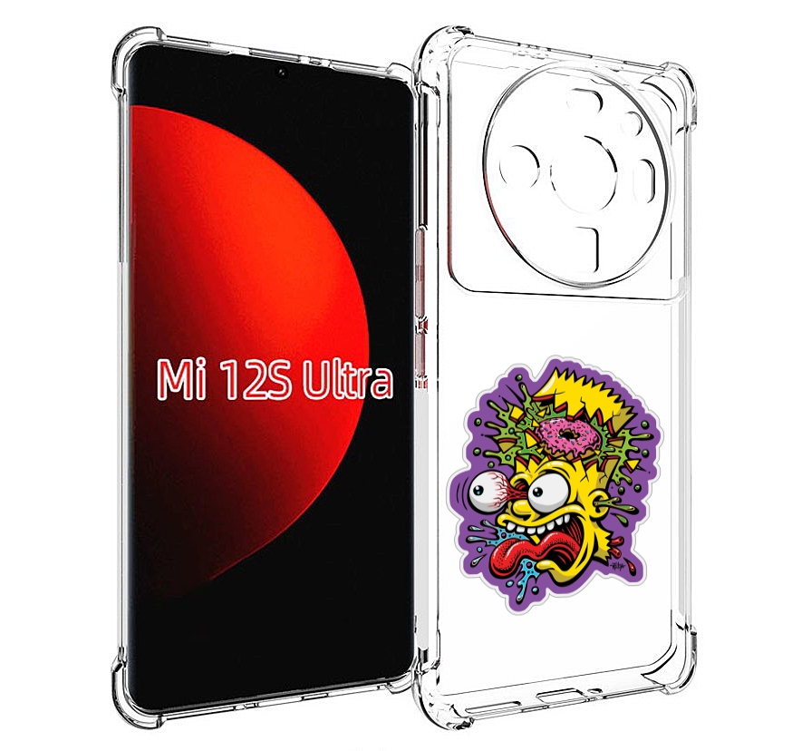 

Чехол MyPads Барт-Симпсон для Xiaomi 12S Ultra, Прозрачный, Tocco