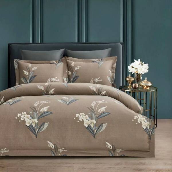 фото Постельное белье arya exclusive 2 сп. 200x220 dior коричневый, серый arya home collection