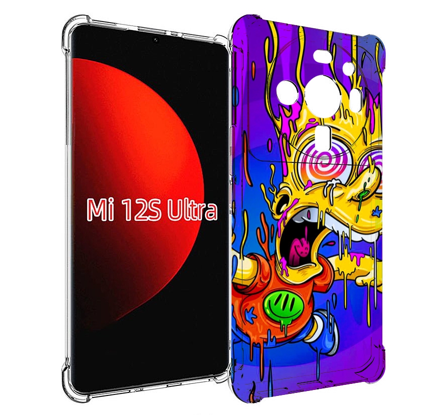 

Чехол MyPads Барт-арт-стрит для Xiaomi 12S Ultra, Прозрачный, Tocco
