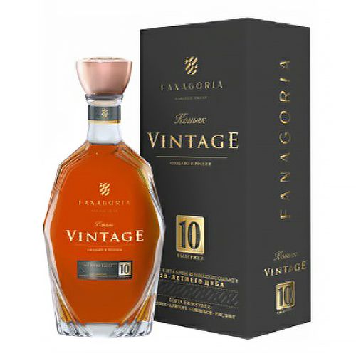 Коньяк Vintage 10 лет 40% 0,5 л Фанагория