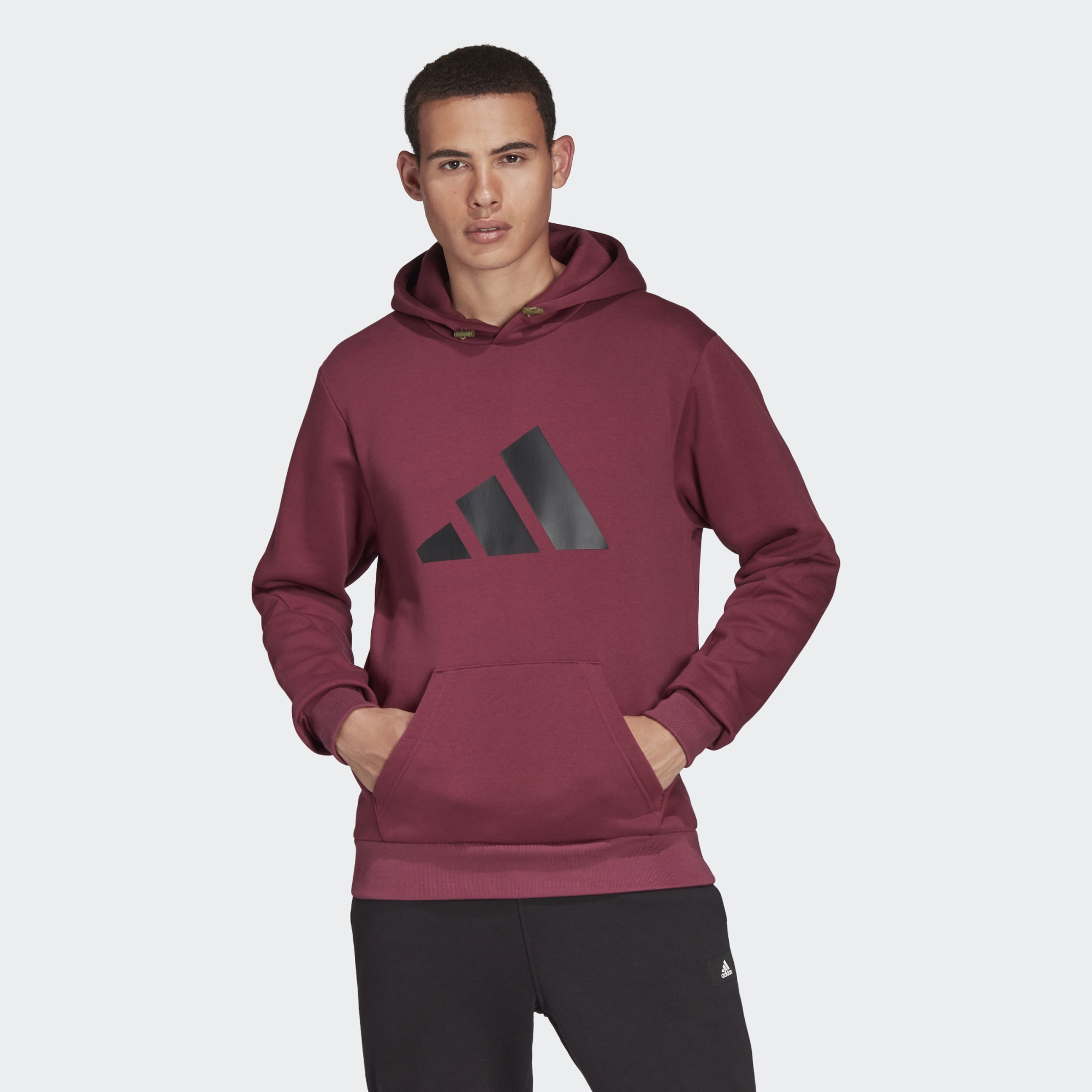 фото Худи мужское adidas h21561 фиолетовое m