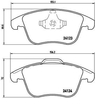 

Тормозные колодки brembo передние для Land Rover Freelander/Ford Galaxy 2006- P24076