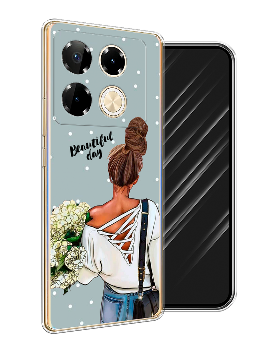 

Чехол Awog на Infinix Note 40 Pro "Beautiful day", Голубой;коричневый;бежевый, 3105750-1
