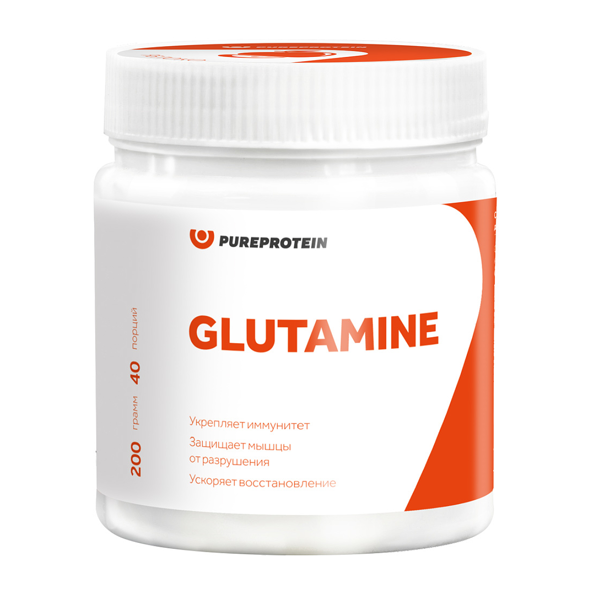 

L-Glutamine PureProtein, 200 г, яблоко, L-Glutamine