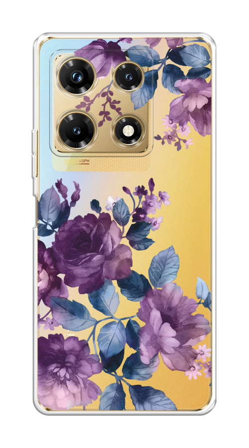 

Чехол Homey на Infinix Note 30 Pro "Purple Blossoms", Синий;фиолетовый, 3104550-1