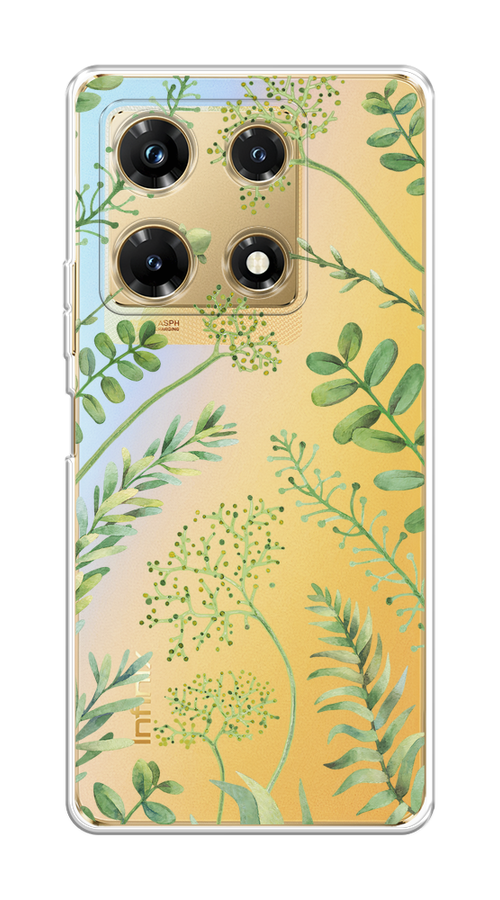 

Чехол Homey на Infinix Note 30 Pro "Green Leaves", Зеленый;прозрачный, 3104550-1