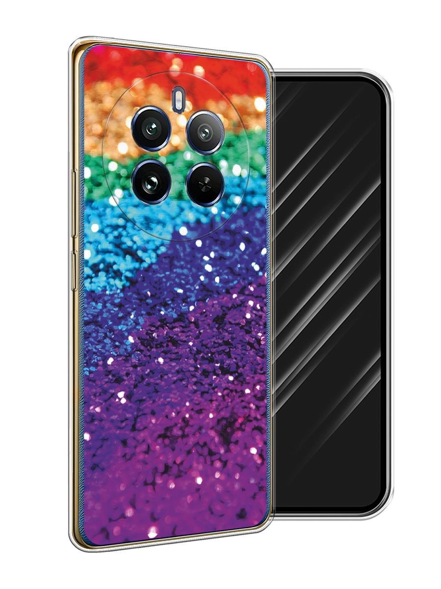 

Чехол Awog на Realme 12 Pro/Realme 12 Pro Plus "Блестящая радуга рисунок", Разноцветный, 2516250-1