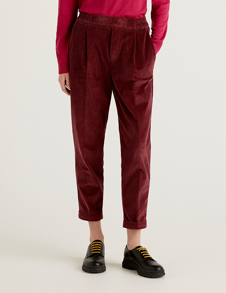 

Брюки женские United Colors of Benetton 21A_4HA2556K4 коричневые L, 21A_4HA2556K4
