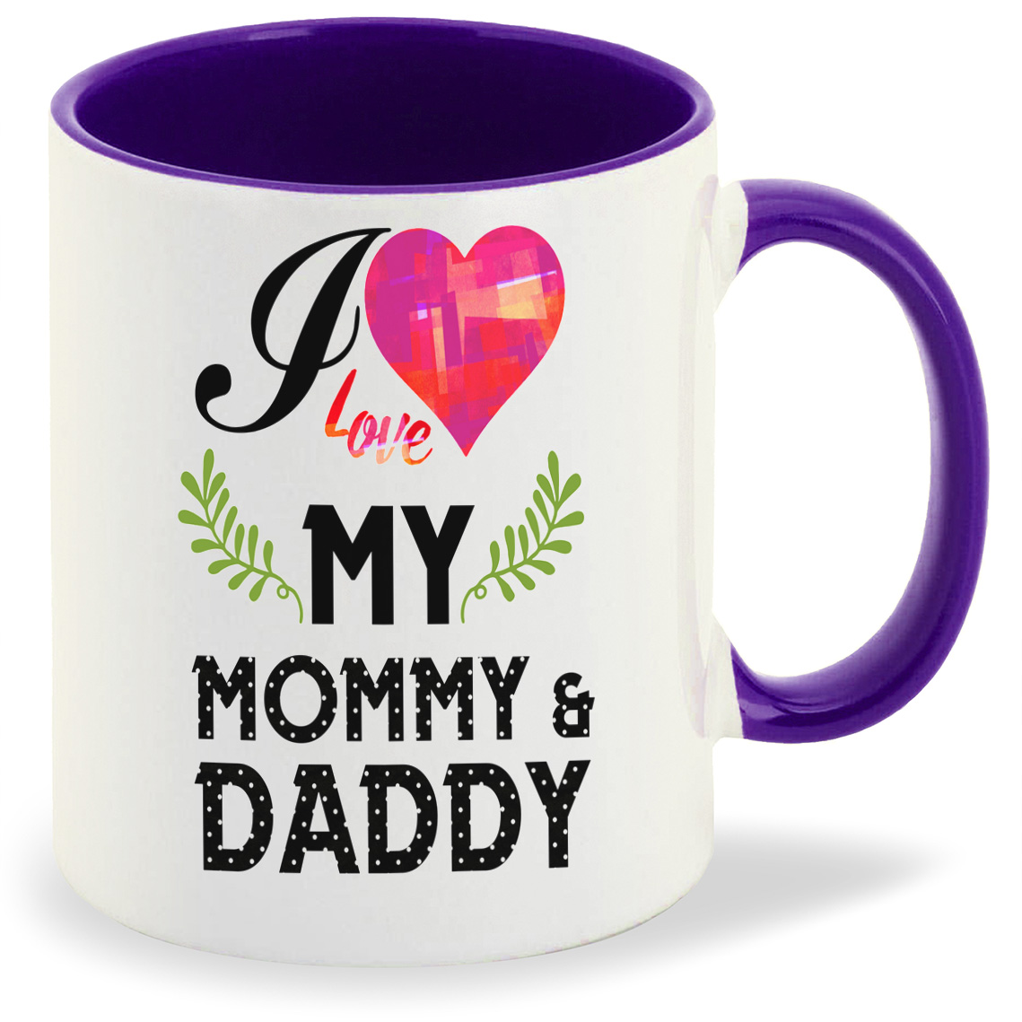 

Кружка CoolPodarok Прикол Семья I love my mommy and daddy Я люблю маму и папу, Прикол Семья I love my mommy and daddy Я люблю маму и папу