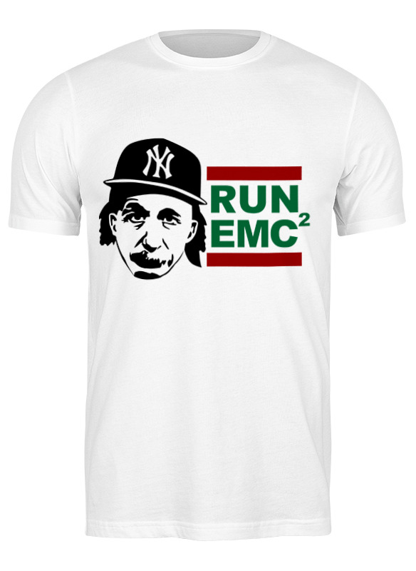 

Футболка мужская Printio Run emc белая 3XL, Белый, Run emc