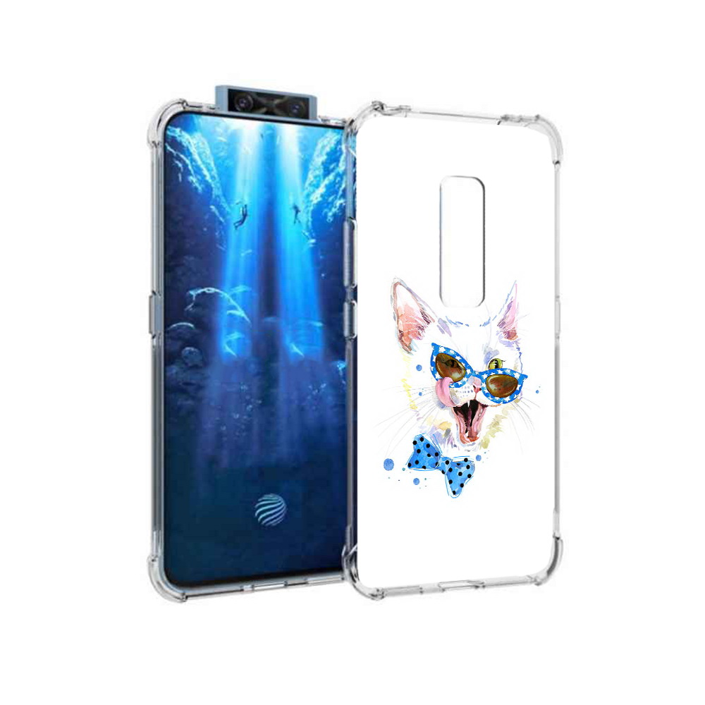 

Чехол MyPads Tocco для Vivo V17 Pro белый кот (PT226965.387.229), Прозрачный, Tocco