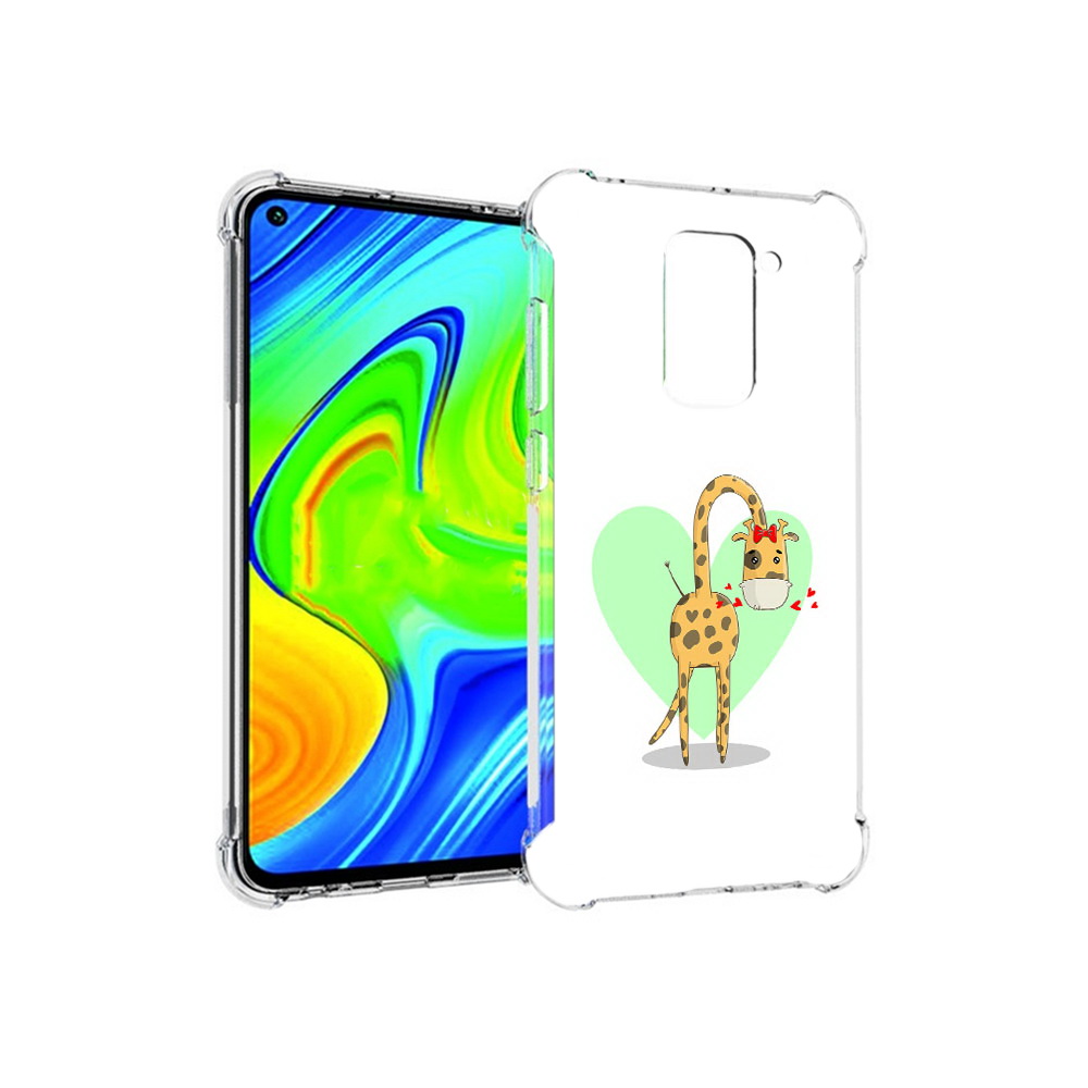 Чехол MyPads Tocco для Xiaomi Redmi Note 9 Влюбленный жираф 14 февраля (PT150805.258.47)