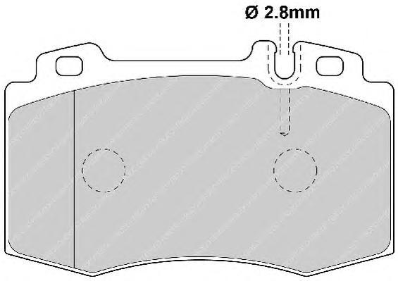 фото Колодки меrсеdеs мl400-500 w163,280-500 ferodo fdb1426