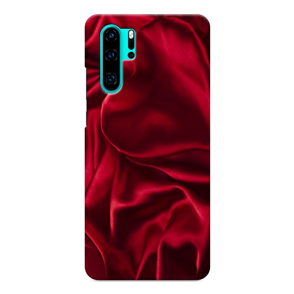 фото Чехол awog "текстура красный шелк" для huawei p30 pro