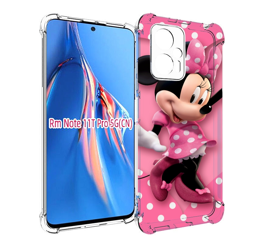 

Чехол MyPads Минни-Маус-в-сердце женский для Xiaomi Redmi Note 11T Pro / 11T Pro Plus /..., Прозрачный, Tocco