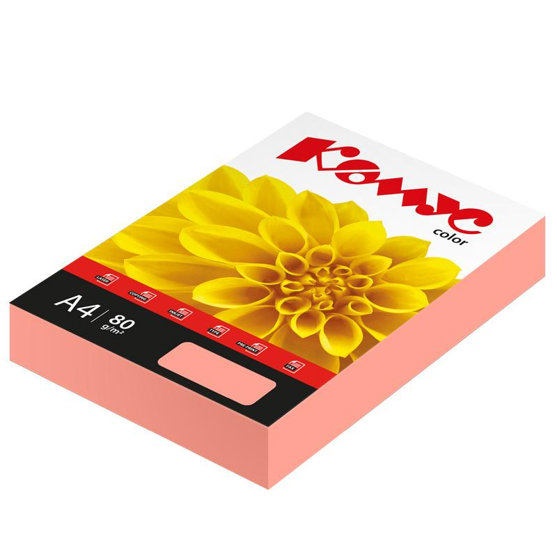 

Бумага цветная Комус Color (розовая пастель), 80г, А4, 50 л, Розовый