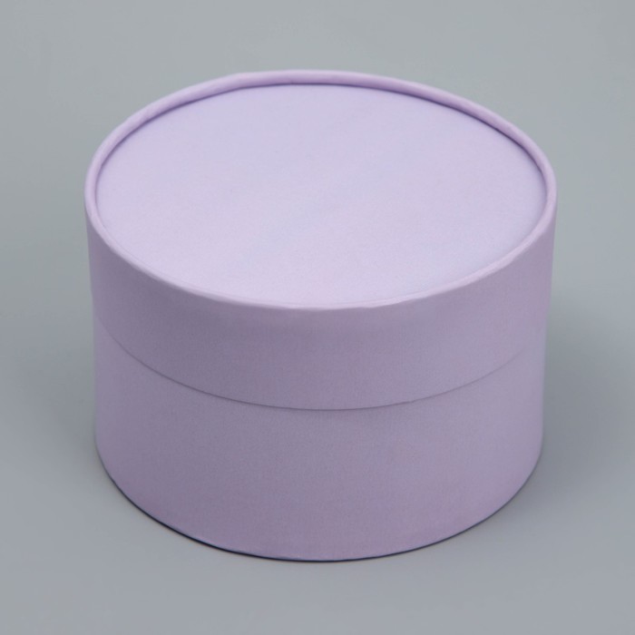 

Коробка подарочная круглая Дарите счастье Лаванда 12 х 8 см, Фиолетовый