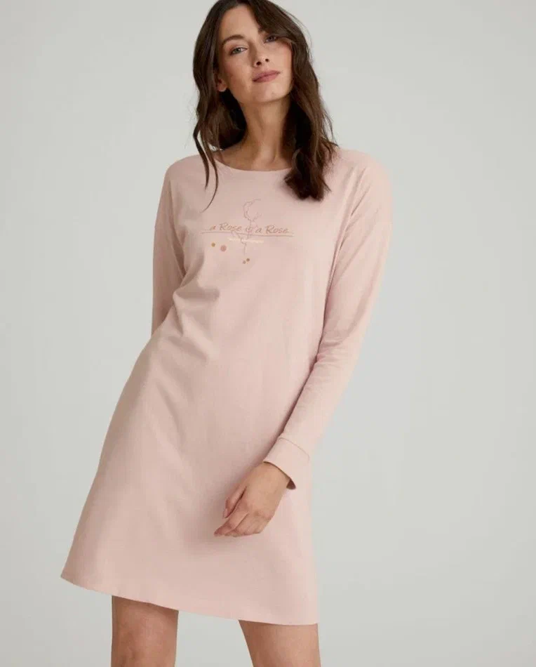 

Ночная сорочка женская Triumph NightdressesNDKLSL10 розовая 42 RU, Розовый, NightdressesNDKLSL10