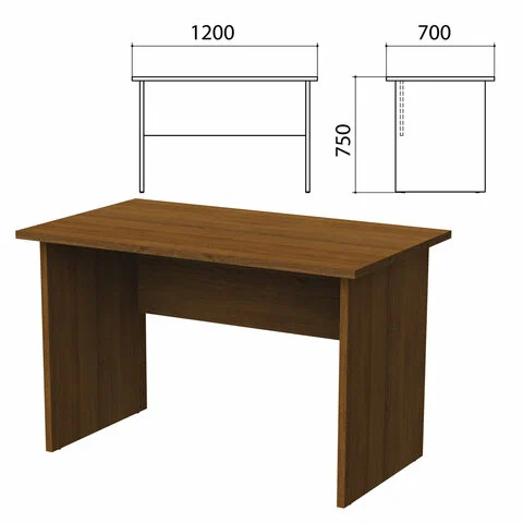 

Стол письменный "Этюд", 1200х700х750 мм, орех, 400021-190