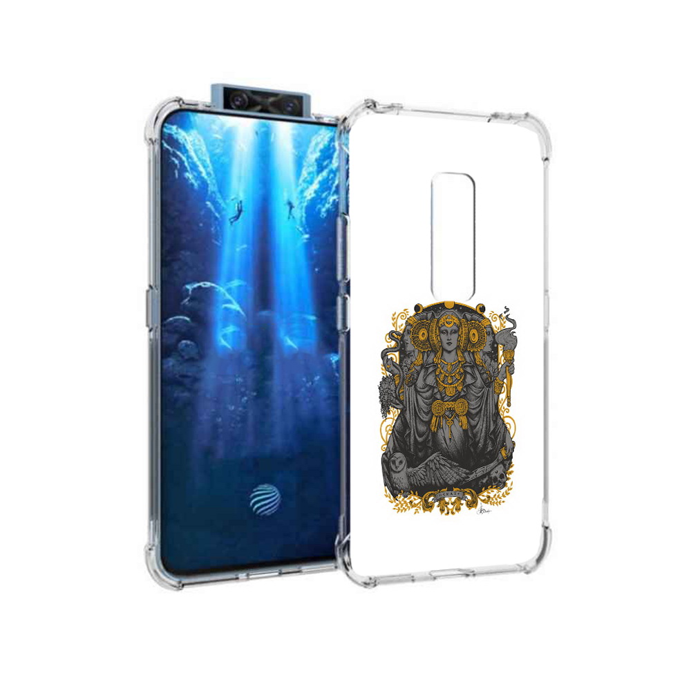 

Чехол MyPads Tocco для Vivo V17 Pro божество с золотыми элементами (PT226965.387.241), Прозрачный, Tocco