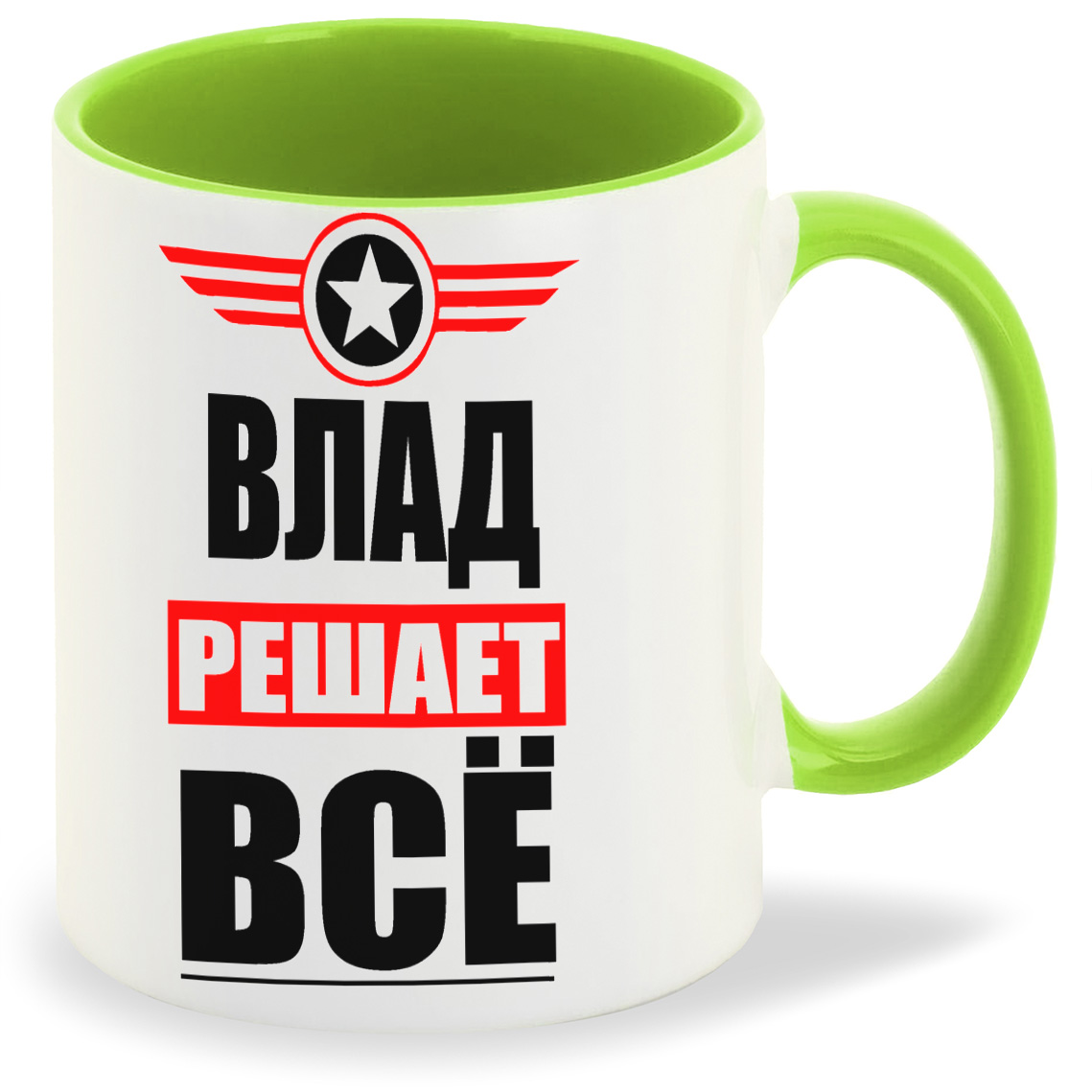 

Кружка CoolPodarok ВЛАД решает все, ВЛАД решает все