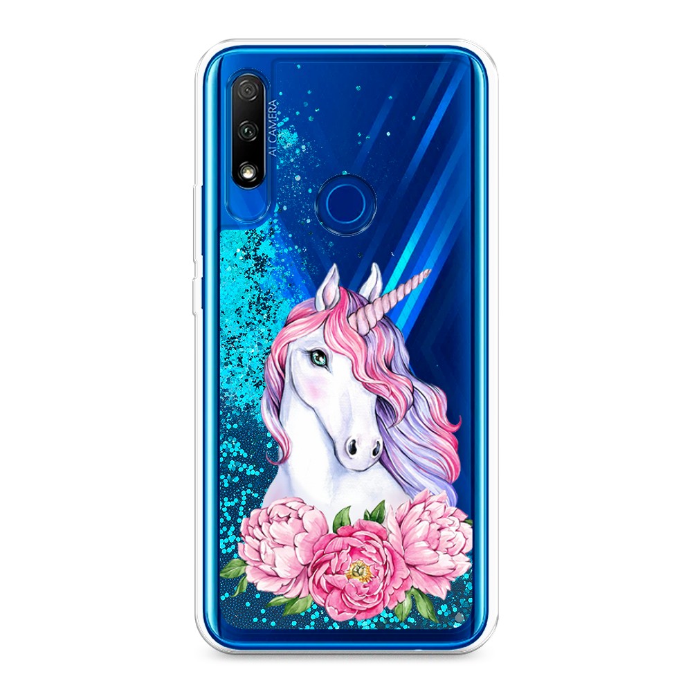 

Чехол Awog на Honor 9X "Единорог с пионами", Разноцветный, 69993-1