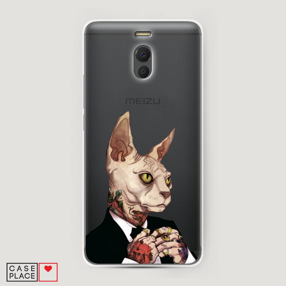 

Чехол Awog на Meizu M6 Note "Татуированный сфинкс", Бежевый;черный;красный, 72150-7