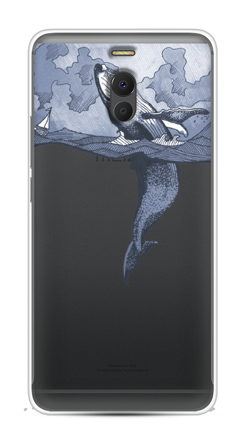 

Чехол Awog на Meizu M6 Note "Два измерения", Голубой;черный;прозрачный, 72150-7