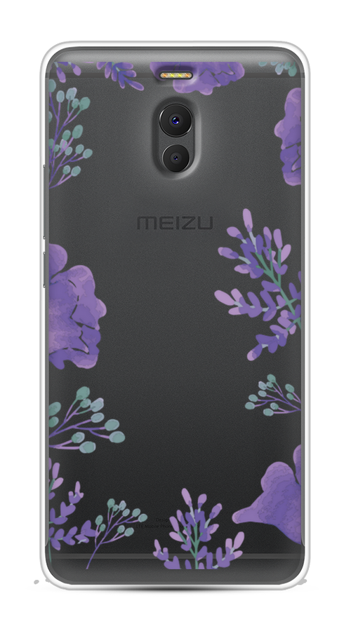 

Чехол Awog на Meizu M6 Note "Сиреневая цветочная рамка", Прозрачный;фиолетовый, 72150-8