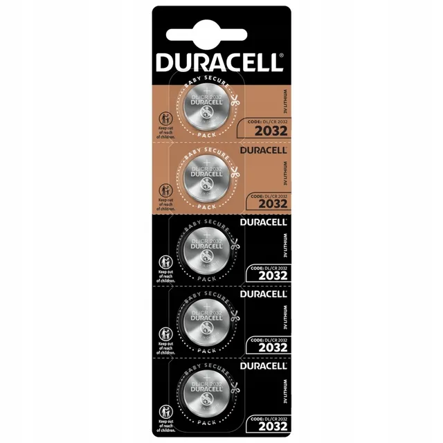 

Батарейка Duracell CR2032 BL5 Lithium 3V