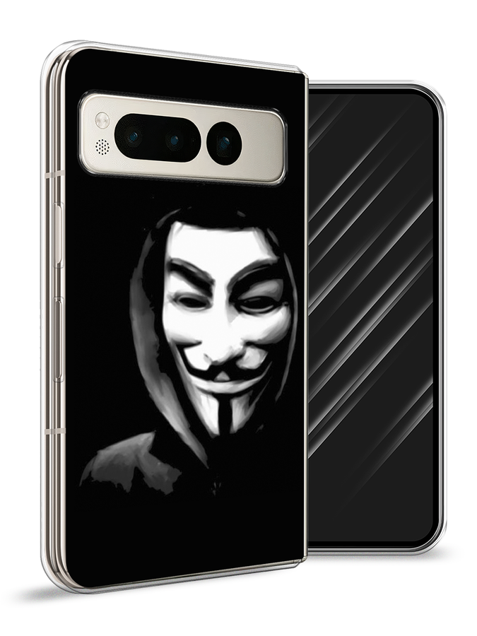 

Чехол Awog на Google Pixel Fold "Анонимус", Черный;серый;белый, 271850-1