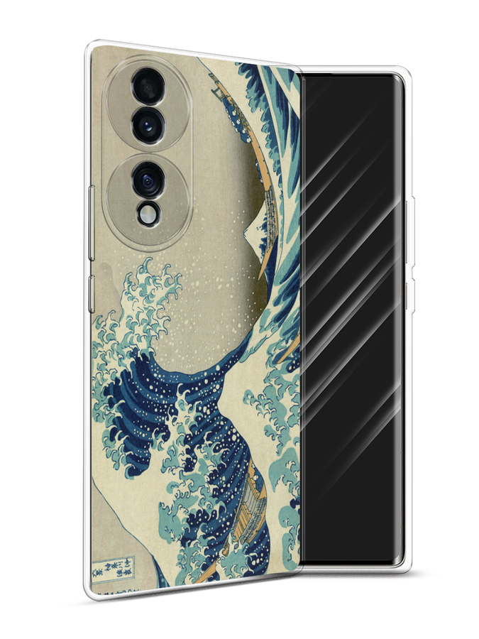 

Чехол Awog на Honor 70 "Большая волна в Канагаве", Разноцветный, 6108250-9