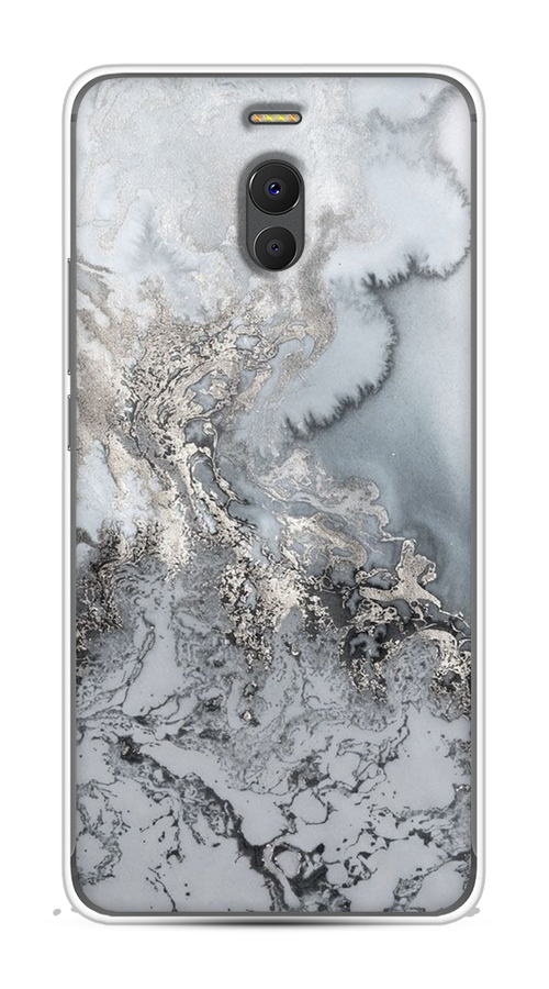 

Чехол Awog на Meizu M6 Note "Морозная лавина серая", Серый;серебристый, 72150-3