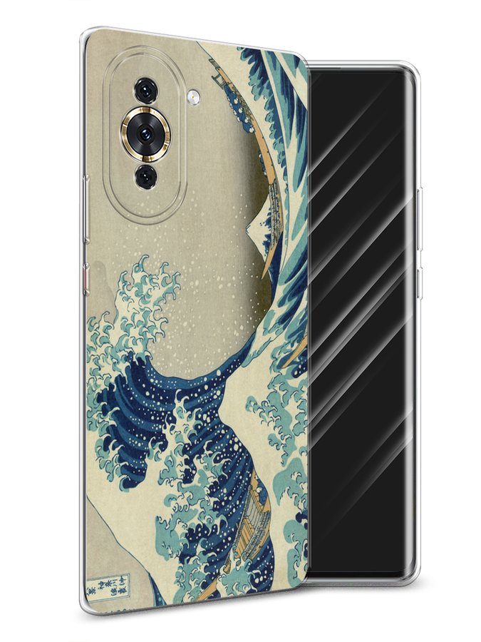 

Чехол Awog на Huawei Nova 10 "Большая волна в Канагаве", Разноцветный, 6108950-9