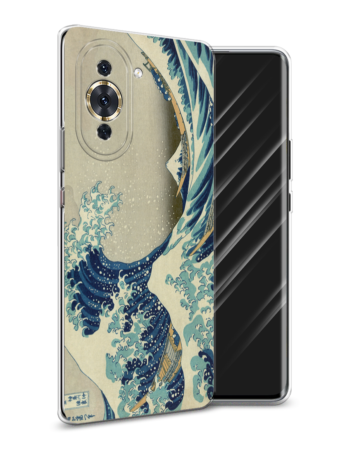 

Чехол Awog на Huawei Nova 10 Pro "Большая волна в Канагаве", Разноцветный, 6109050-9
