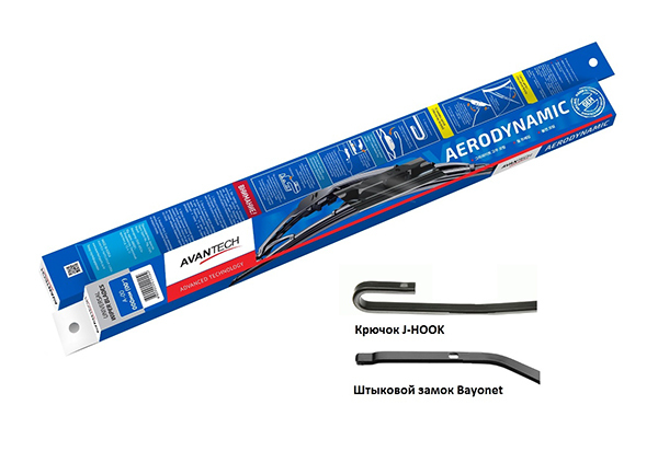 

Щетка стеклоочистителя Avantech Aerodynamic 400мм ( 16'' ) A-16U, U