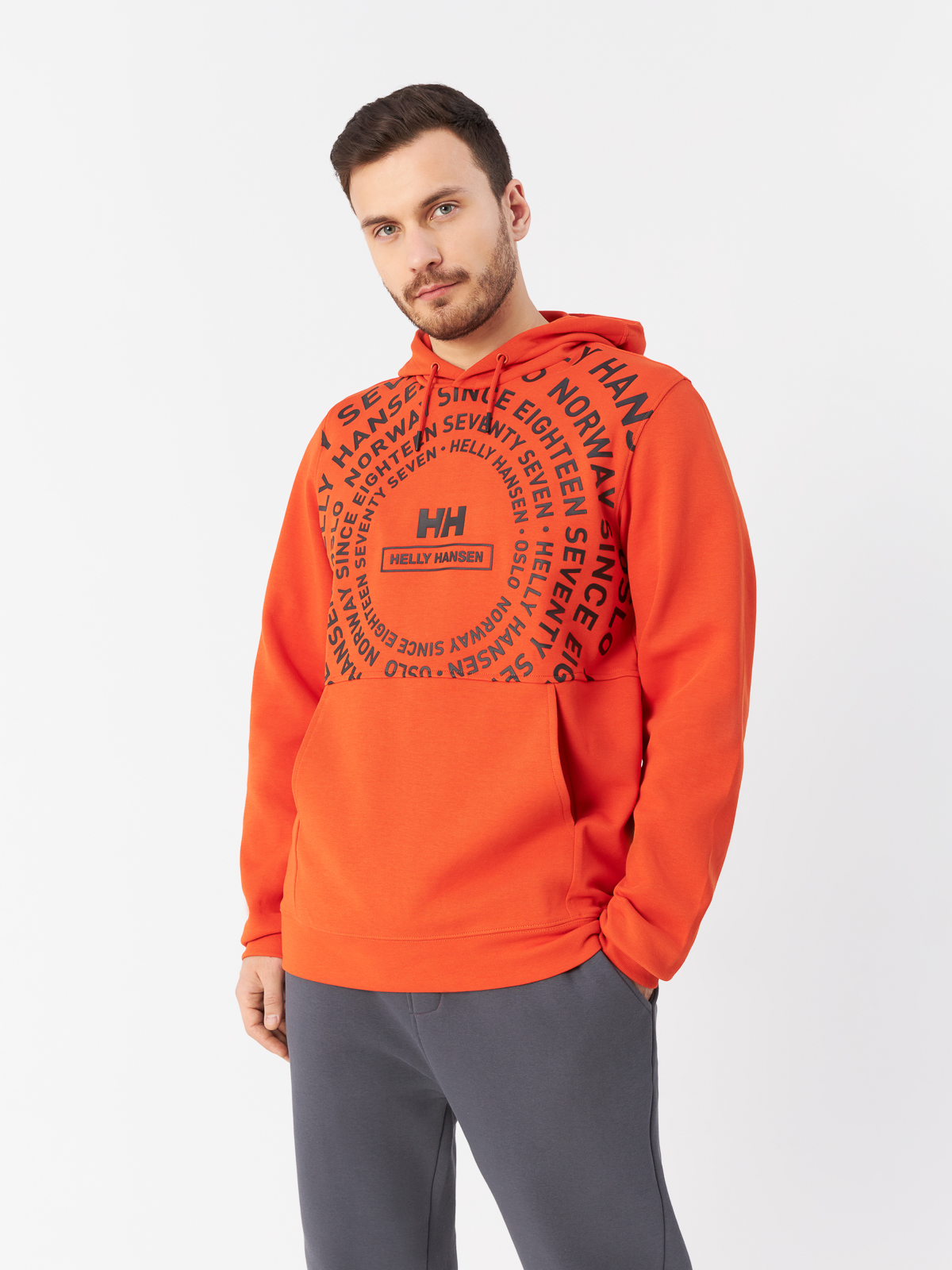 Худи мужское Helly Hansen 18883-0185 оранжевое S