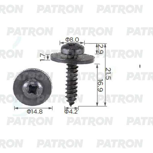 Шуруп Fiat Применяемость: Универсальный PATRON арт.P372426