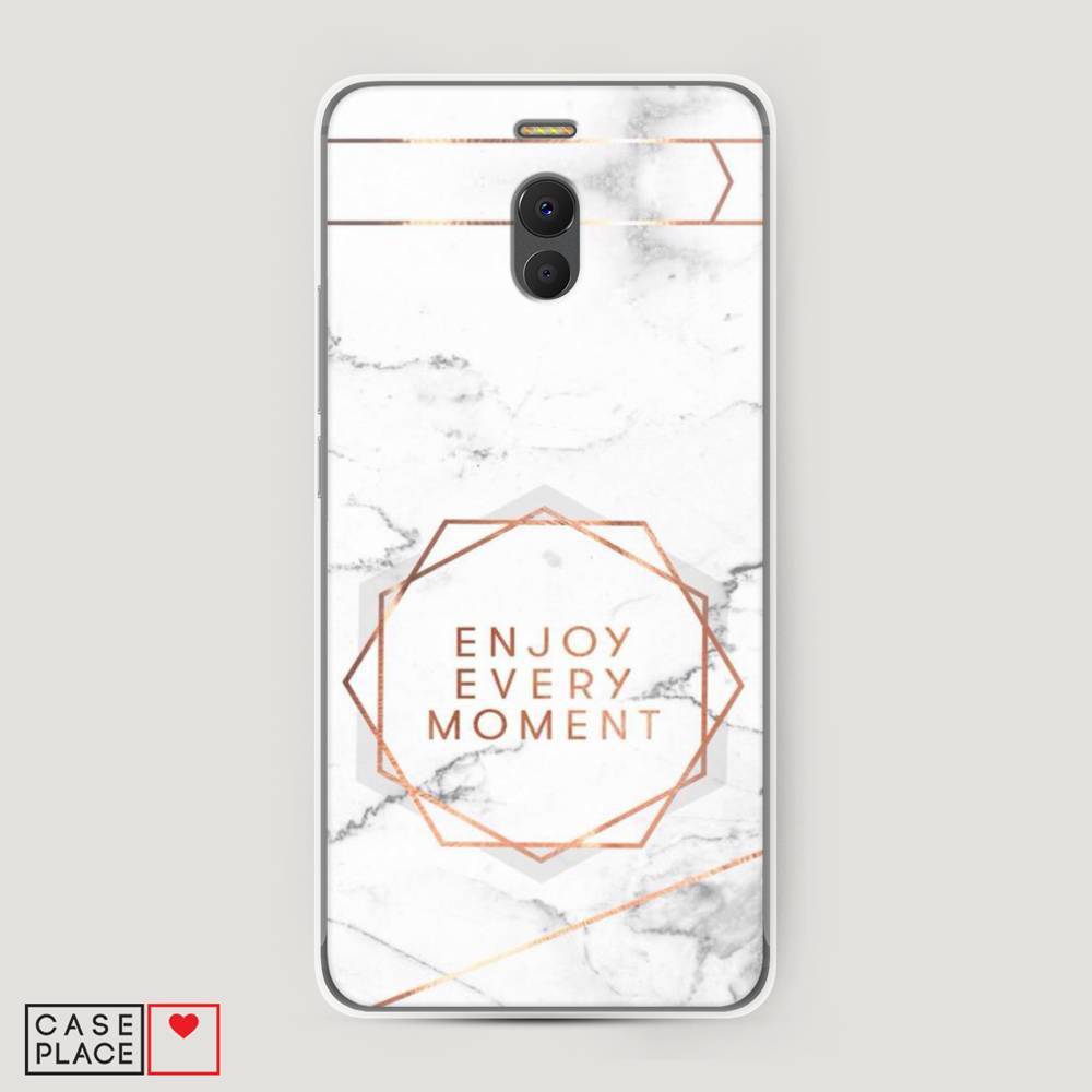 

Чехол Awog на Meizu M6 Note "Enjoy every moment мрамор", Белый;розовый;серый, 72150-7