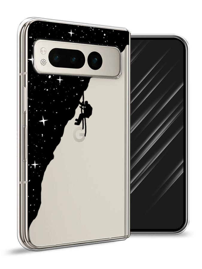 

Чехол Awog на Google Pixel Fold "Скалолаз в космосе", Черный;белый;бежевый, 271850-1