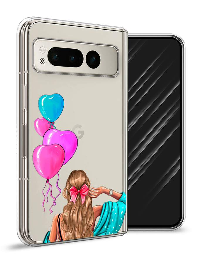 

Чехол Awog на Google Pixel Fold "День Рождения", Голубой;розовый;бежевый, 271850-1