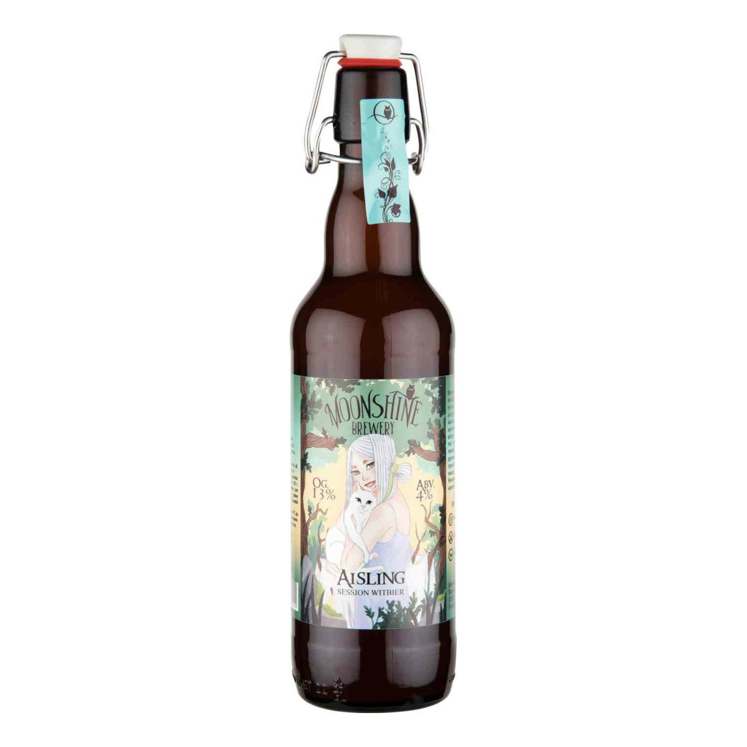 Пивной напиток Moonshine Brewery Aisling Session Witbier светлый нефильтрованный 500 мл