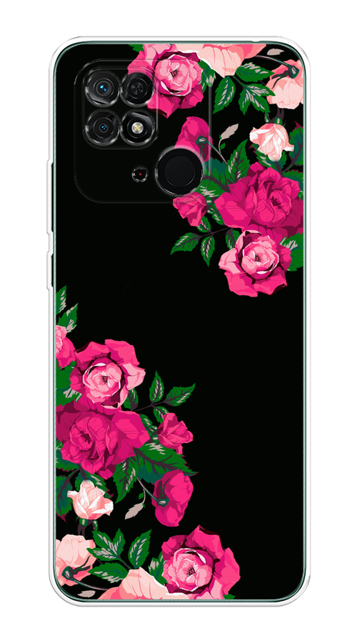 

Чехол Homey на Xiaomi Redmi 10C "Розы фуксия", Черный;розовый;зеленый, 313450-1