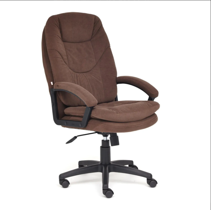 фото Кресло компьютерное comfort lt флок, коричневый tetchair