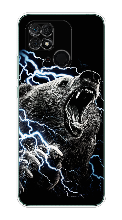

Чехол Homey на Xiaomi Redmi 10C "Гроза и медведь", Черный;серый;серебристый, 313450-1
