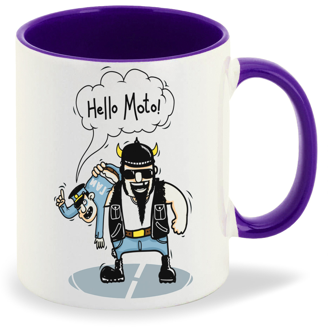 

Кружка CoolPodarok Прикол Hello Moto, Прикол Hello Moto
