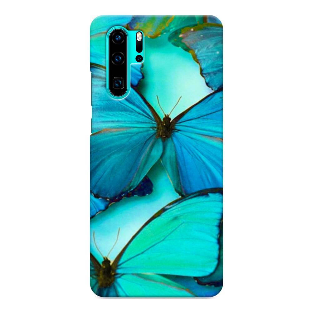 фото Чехол awog "неоновые бабочки" для huawei p30 pro